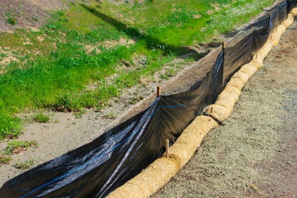 Straw Wattle Installation in West Jordan